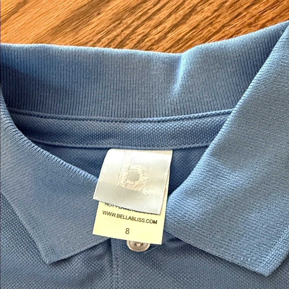 Bella bliss boys periwinkle polo shirt sizes 8 & 12 NEW - Picture 3 of 6